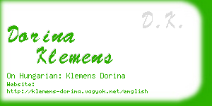 dorina klemens business card